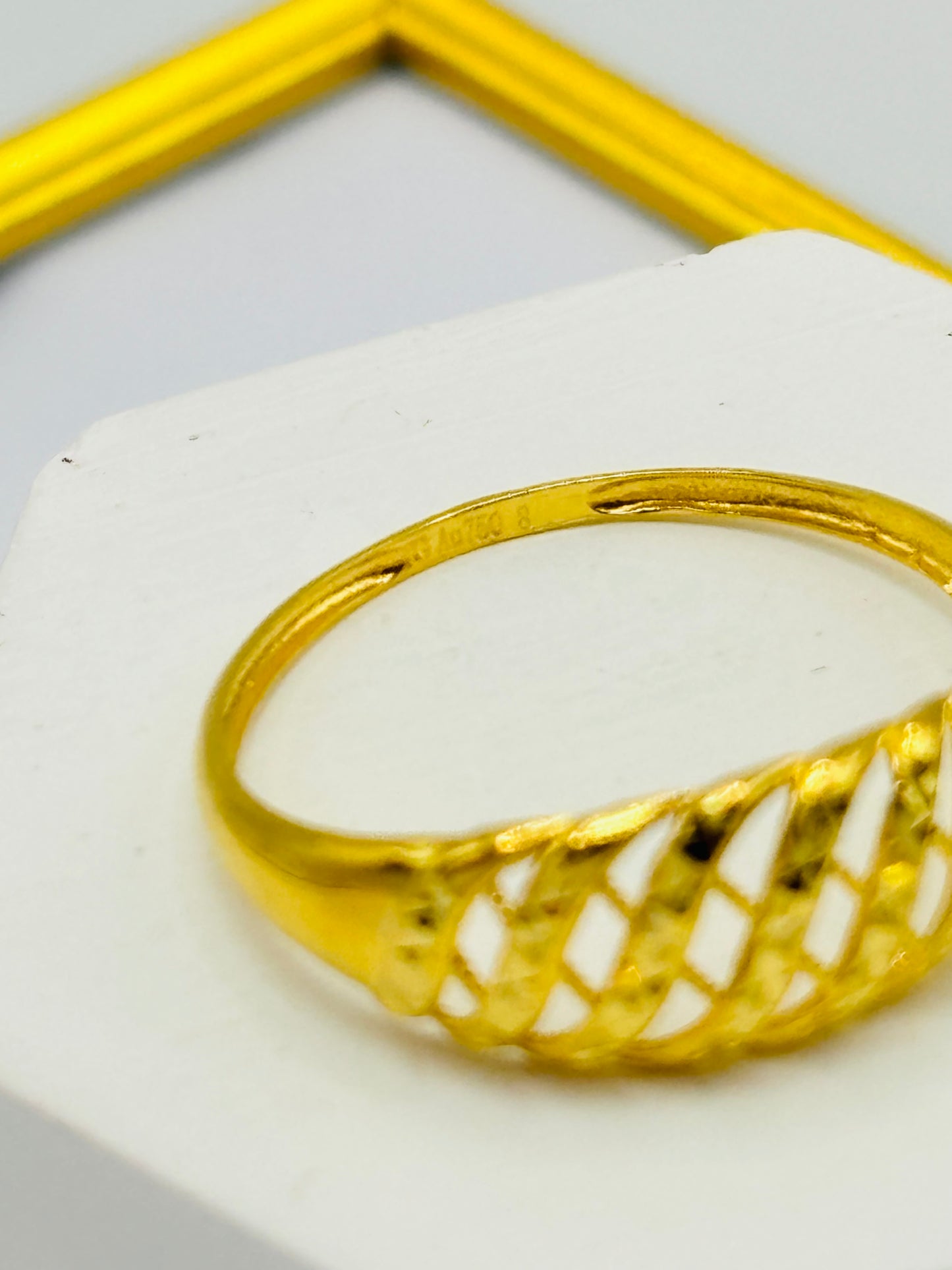 18K Gold Net Ring