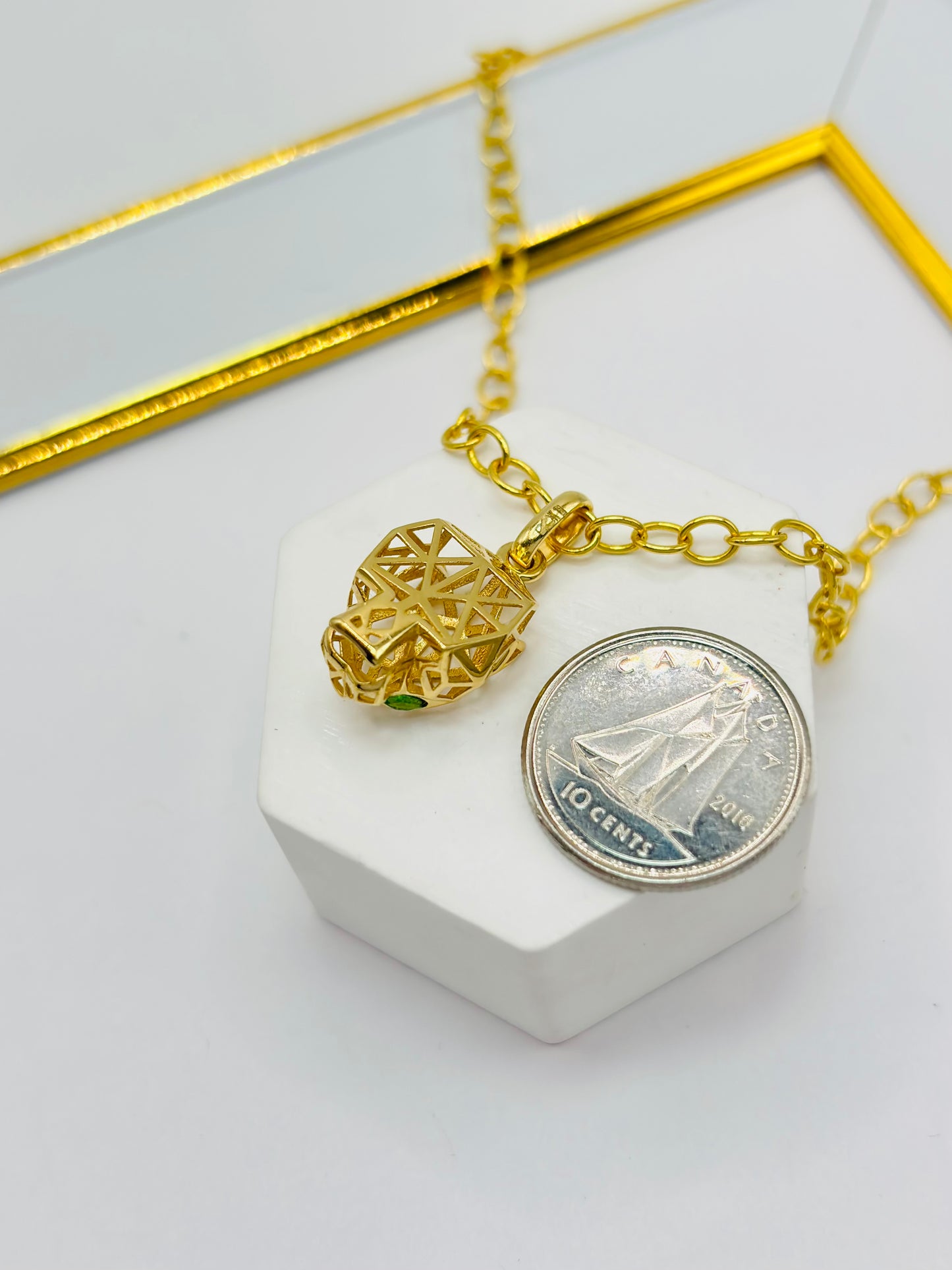 18K Gold Panther Necklace