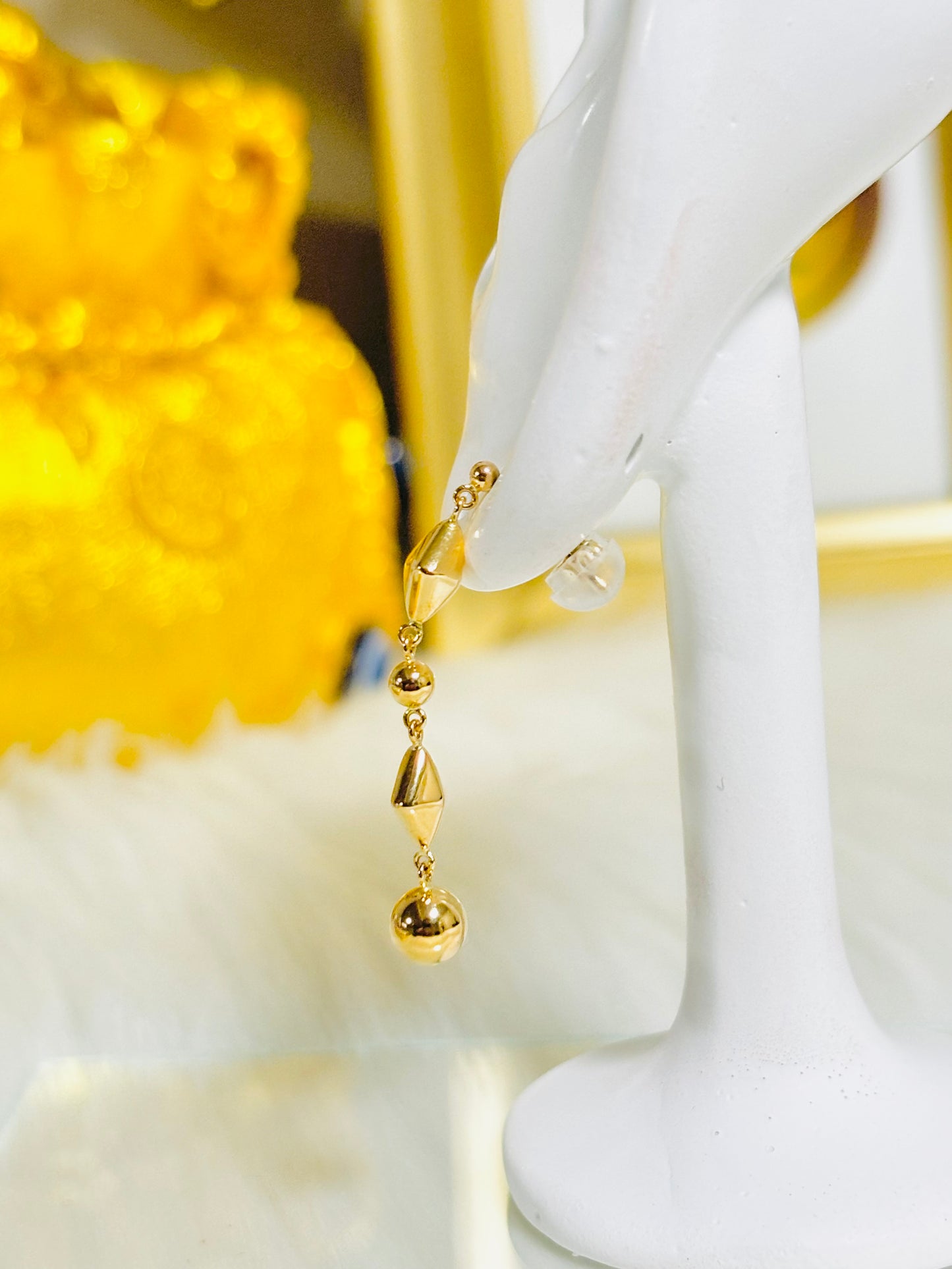 K18 Japan Dangling Earrings
