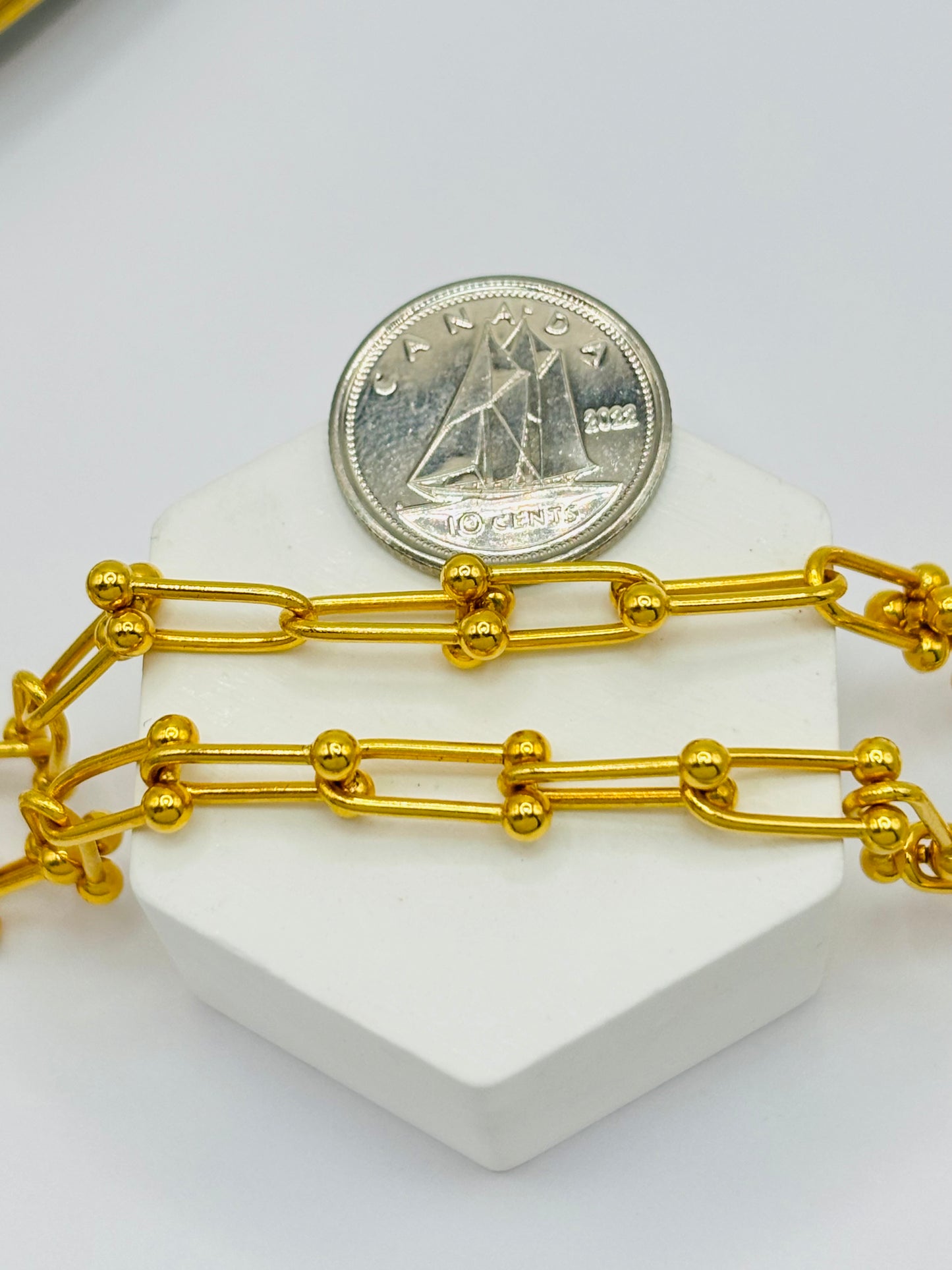 18K Gold Hardware Necklace