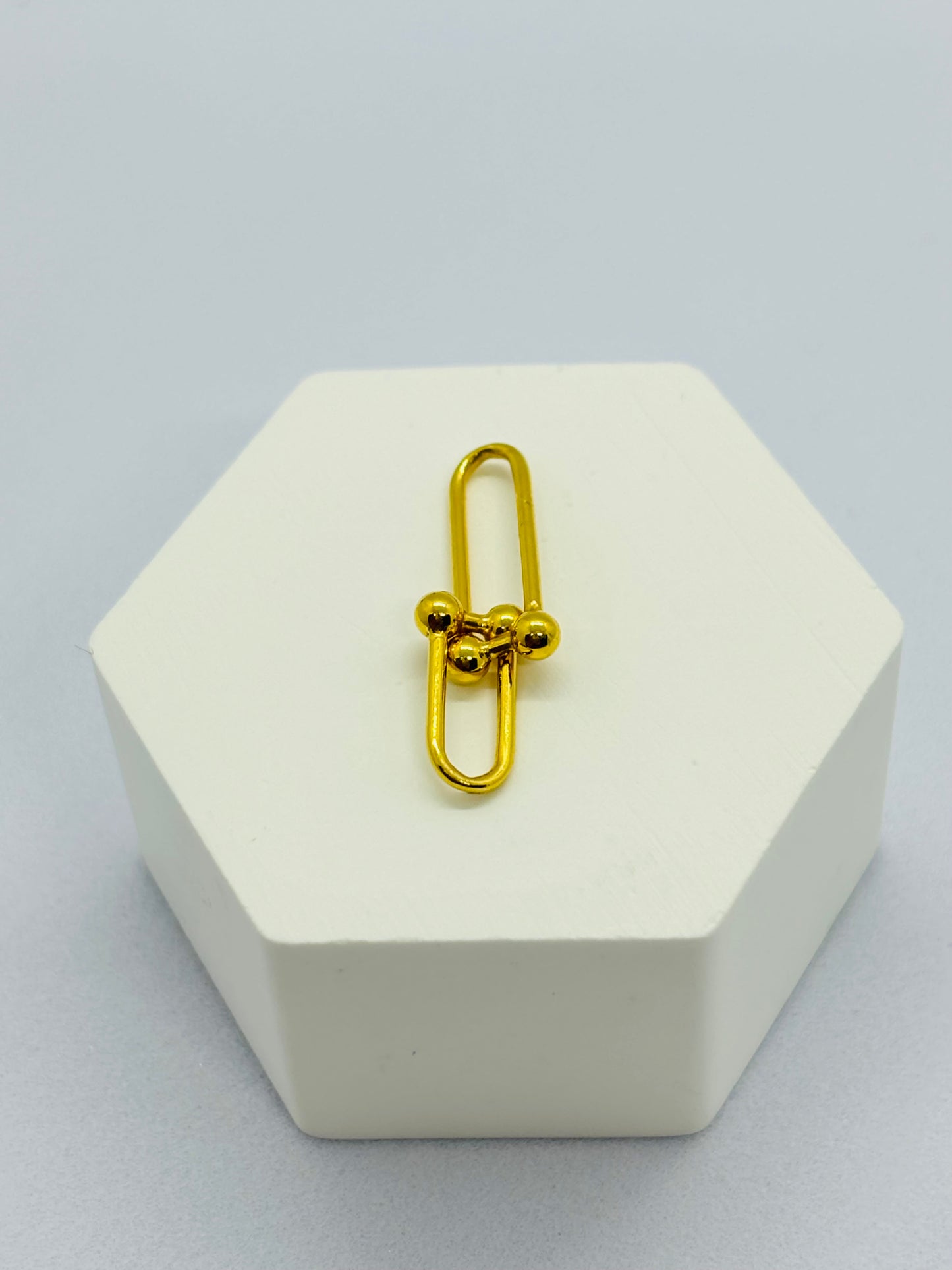 18K Gold Hardware Pendant
