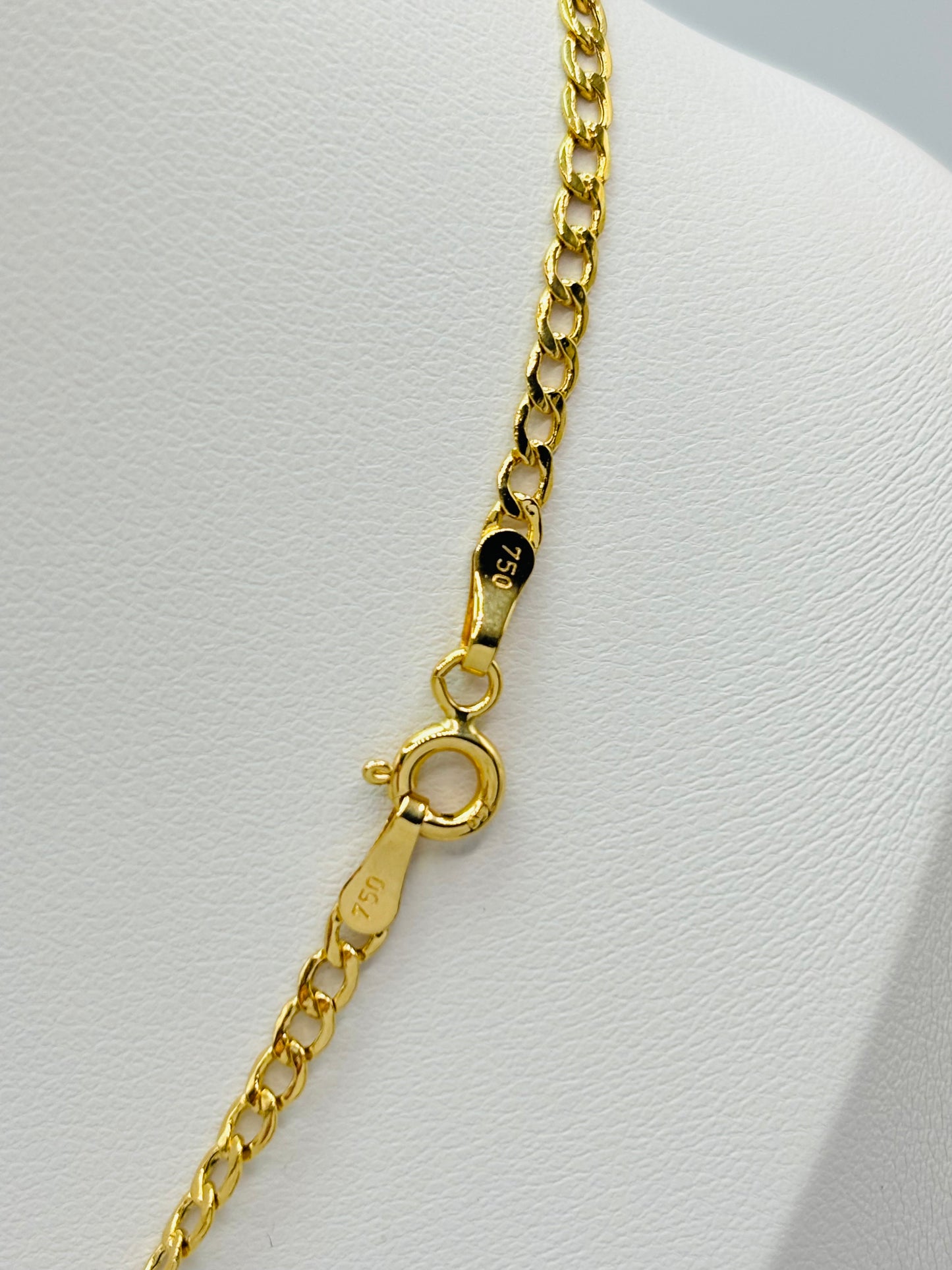 18K Gold Curb Necklace