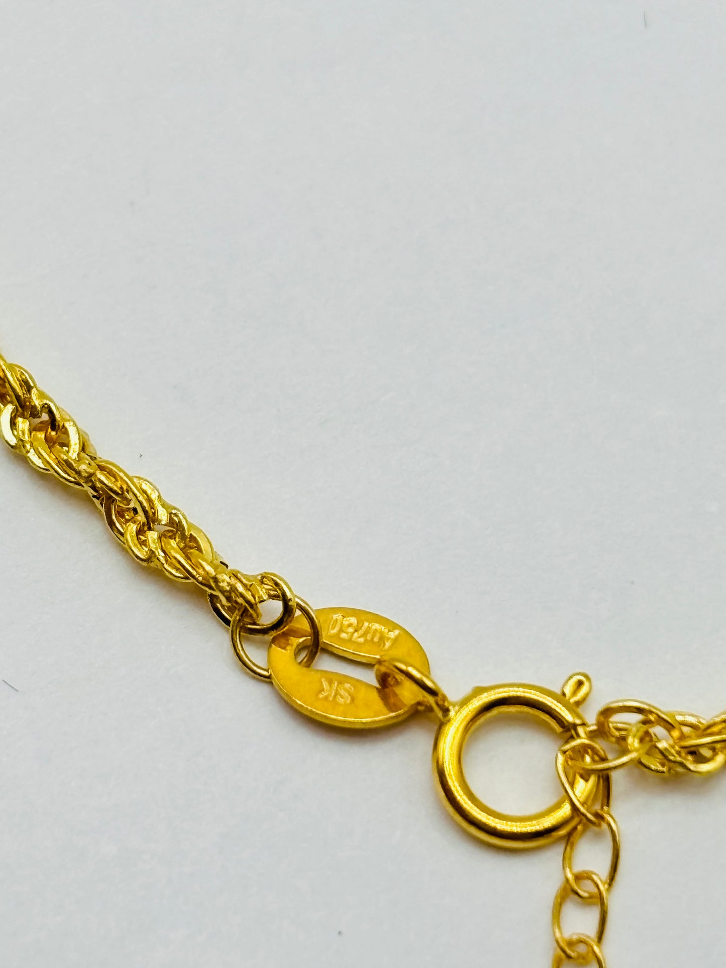 18K Gold Rope Bracelet