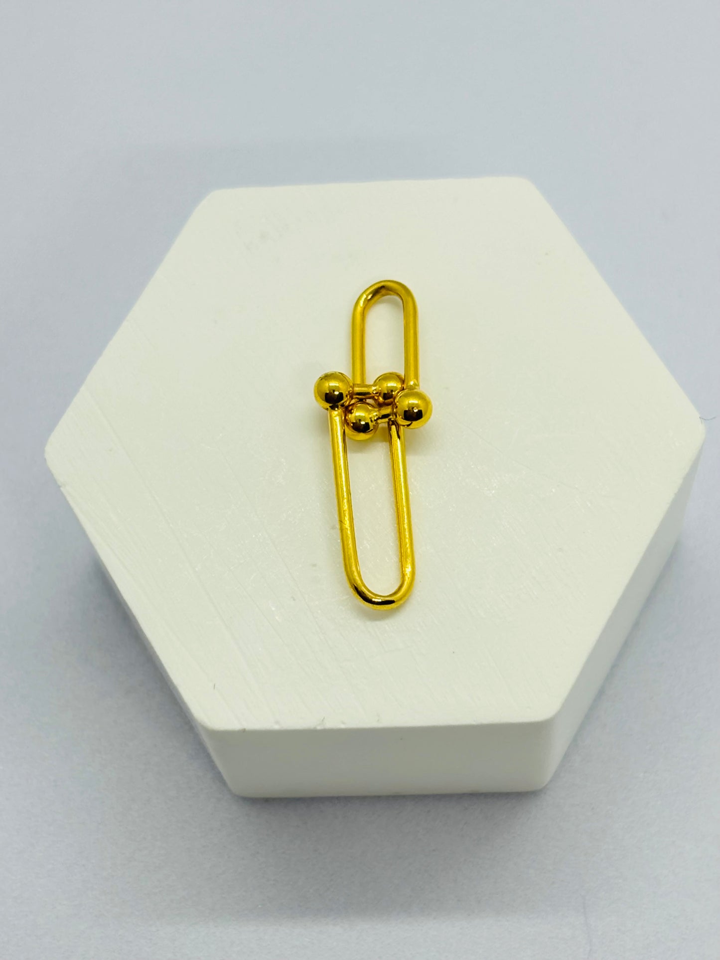 18K Gold Hardware Pendant