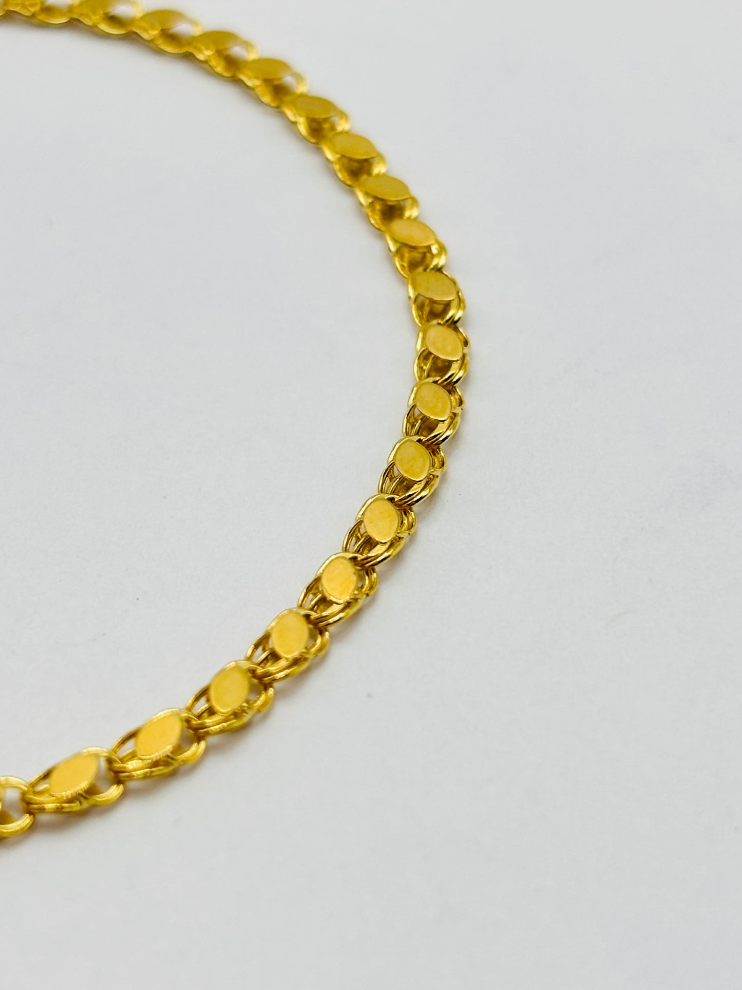 18K Gold Damascus Slim Bracelet