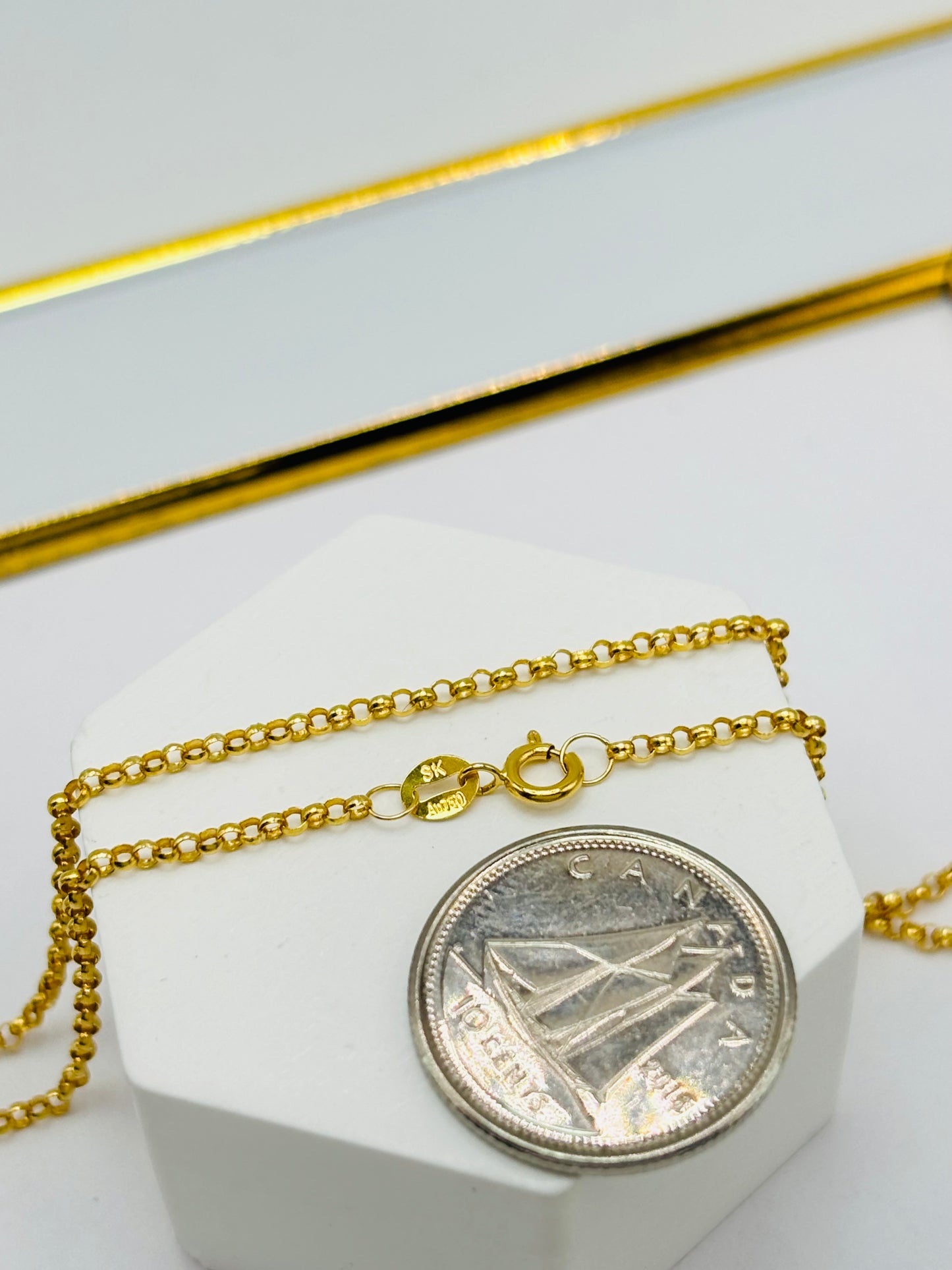 18K Gold Religious Necklace