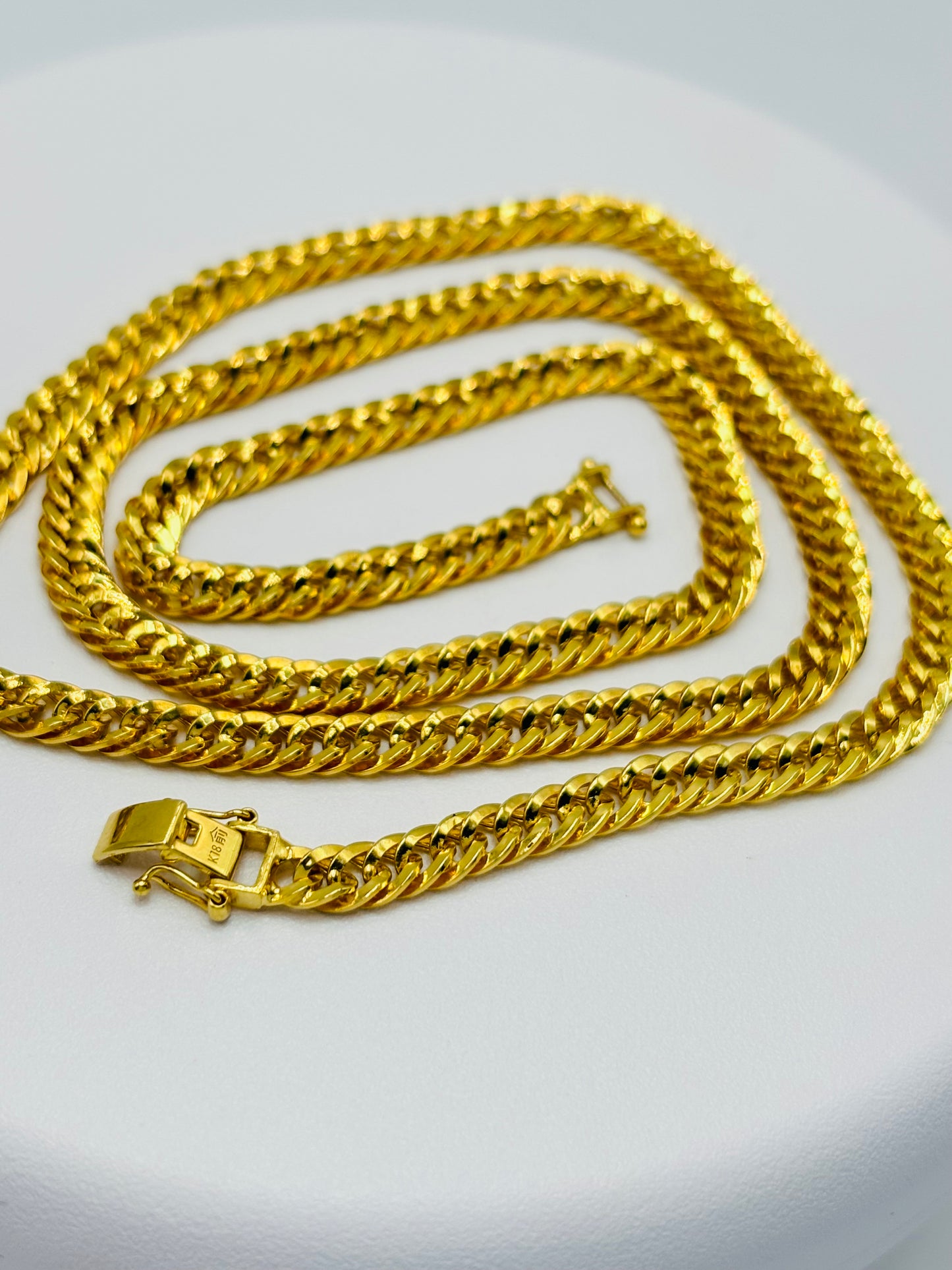 K18 Japan Gold Triple Lock Chain 4.8mm
