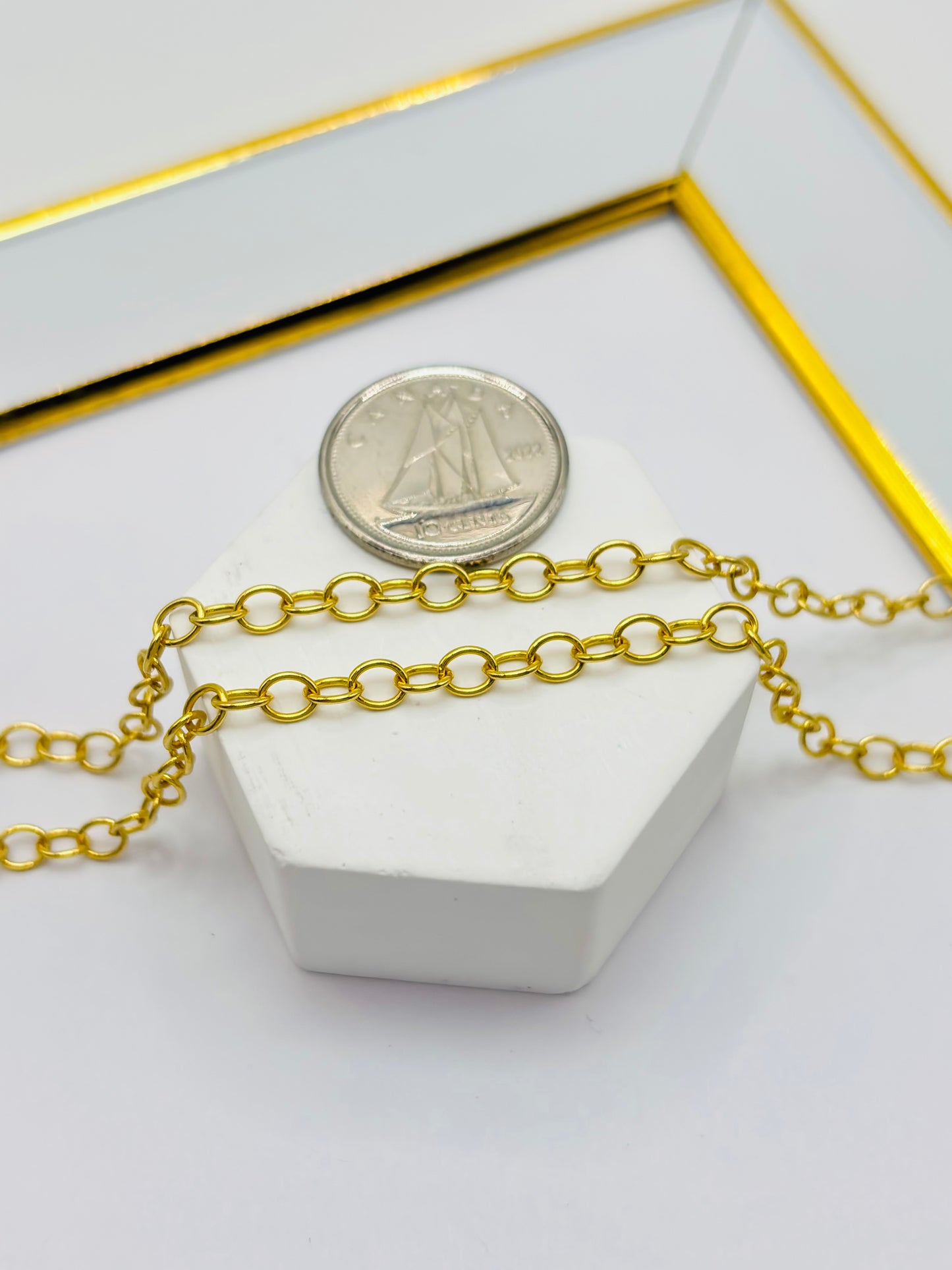 18K Gold Carabiner Necklace