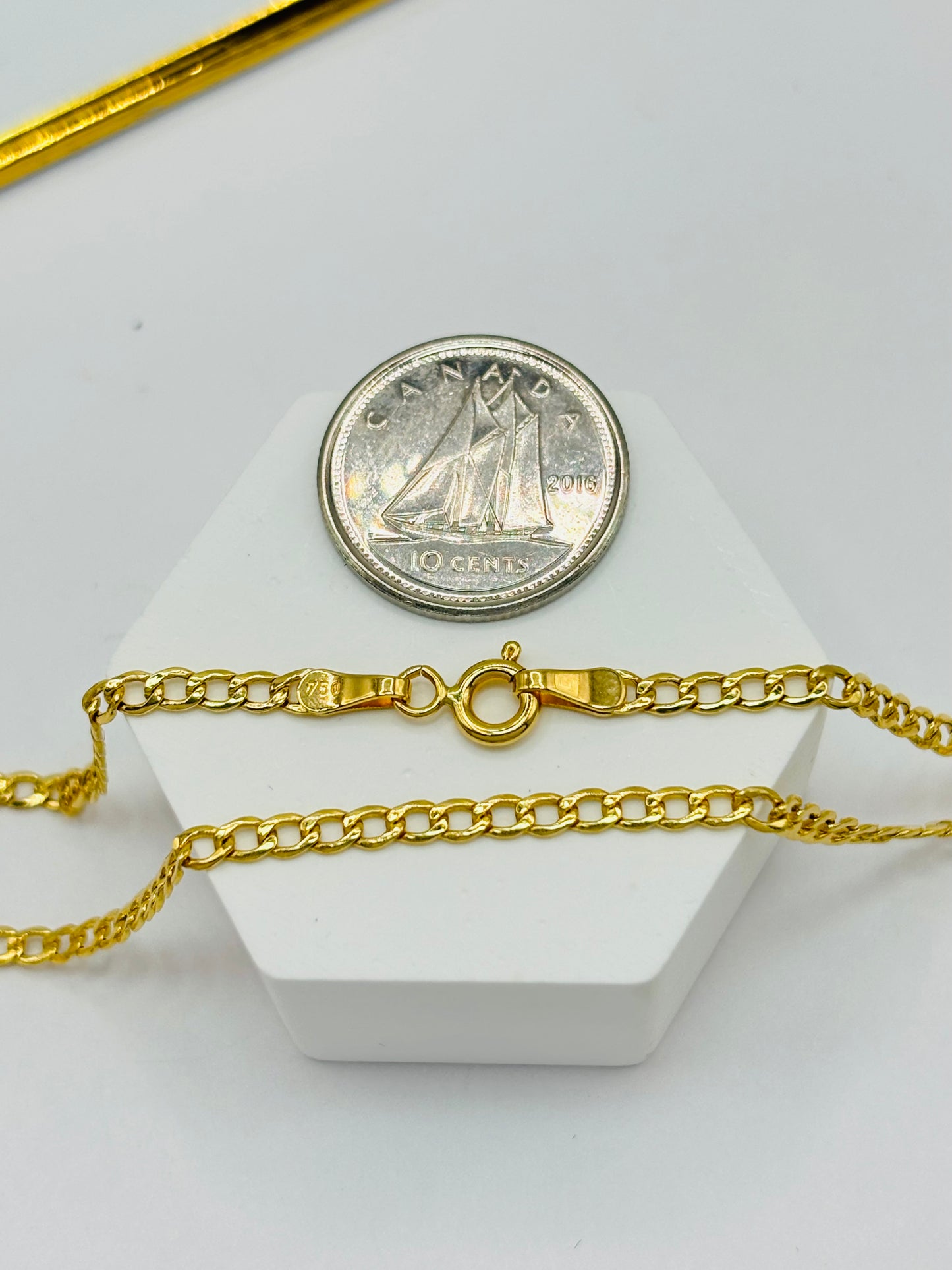 18K Gold Cross Rositas Necklace