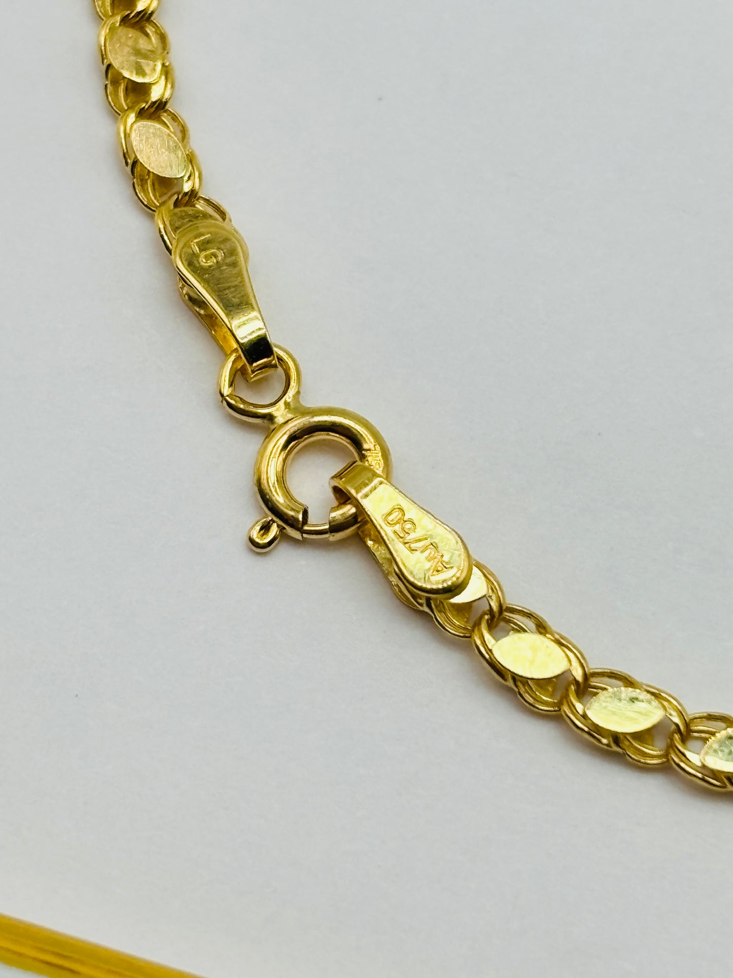 18K Gold Damascus Slim Bracelet