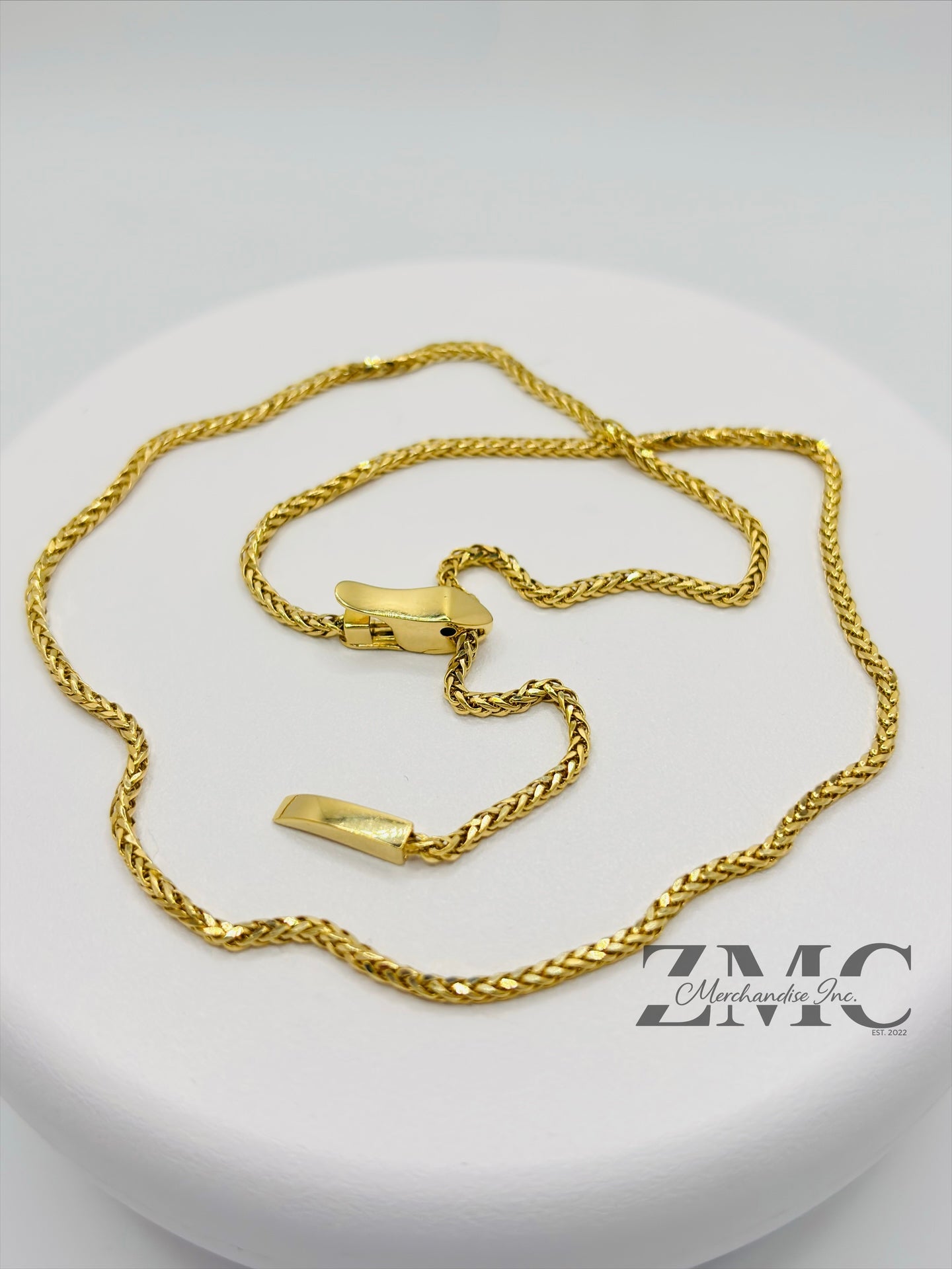 18K Gold Snake Bite Necklace