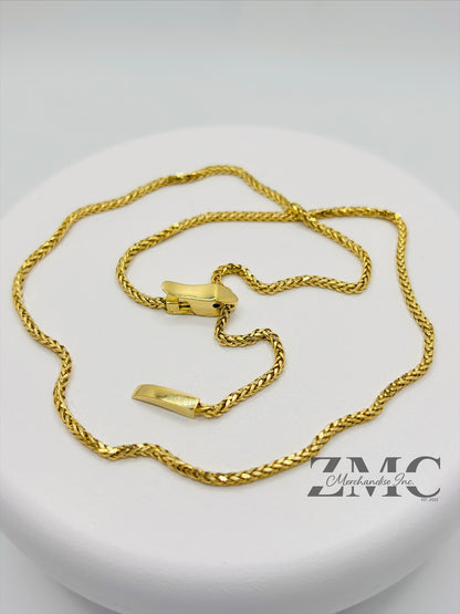 18K Gold Snake Bite Necklace