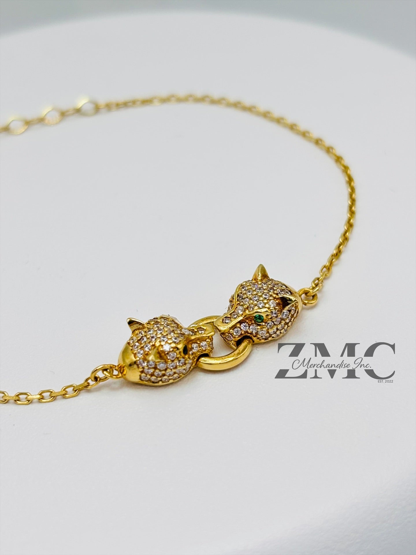 18K Gold Panther Bracelet