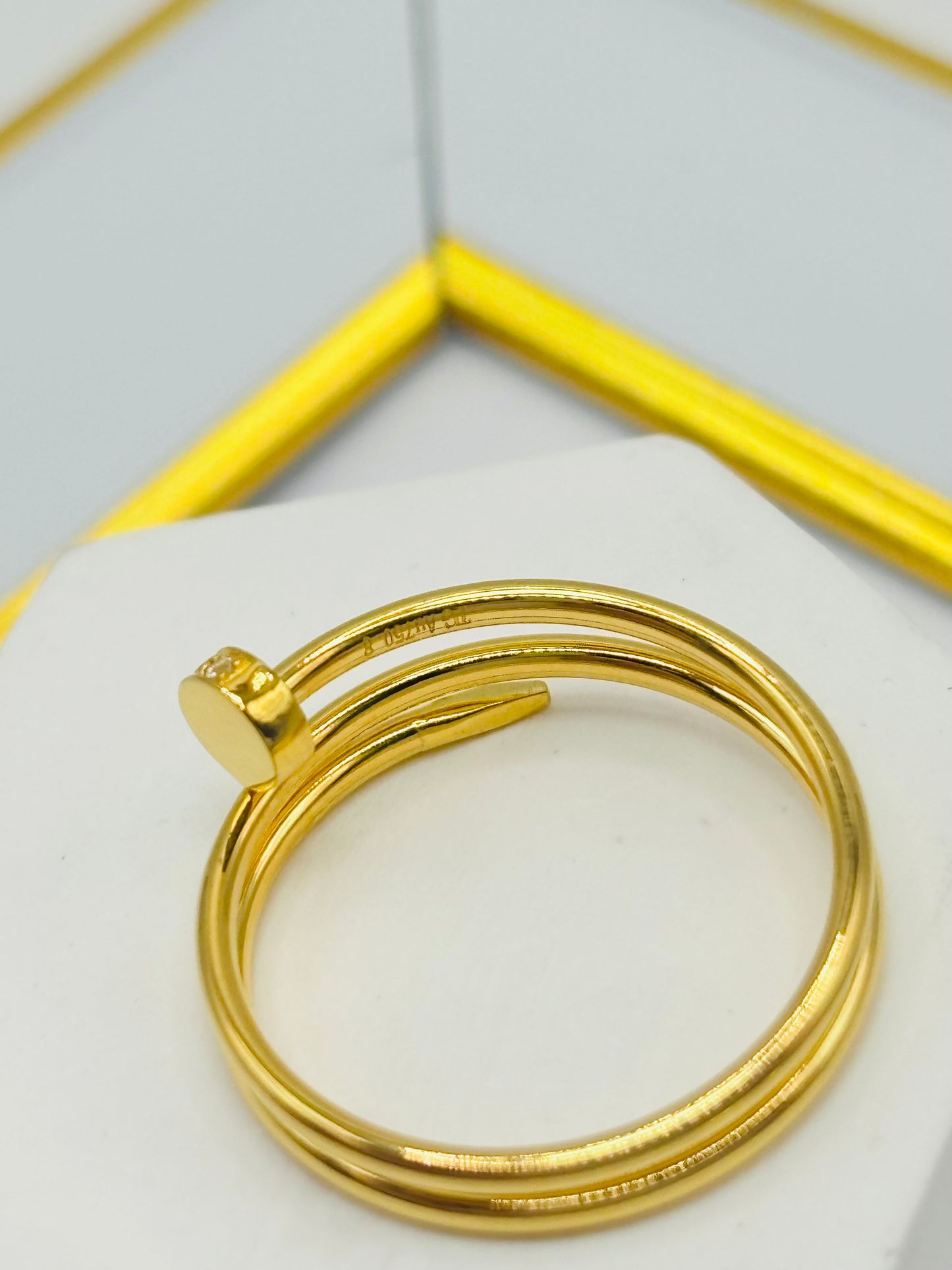 18K Gold Nail Ring