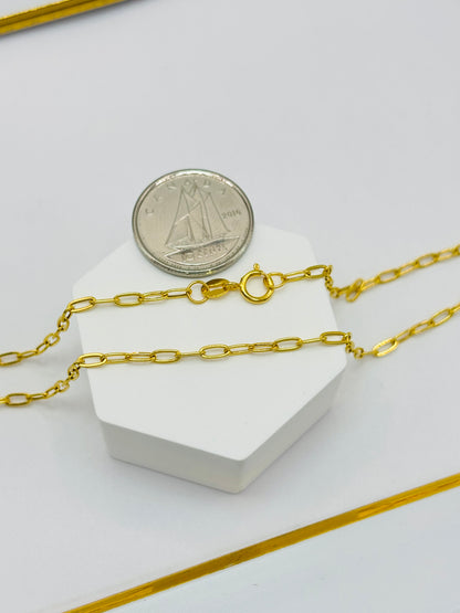 18K Gold Circle Necklace