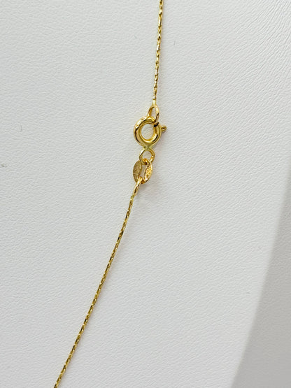 18K Gold Jesus Necklace