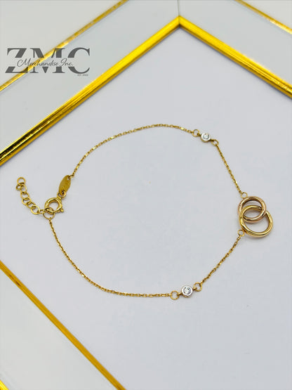 18K Gold Interlock Bracelet