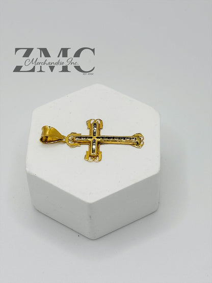 18K Gold Cross Pendant