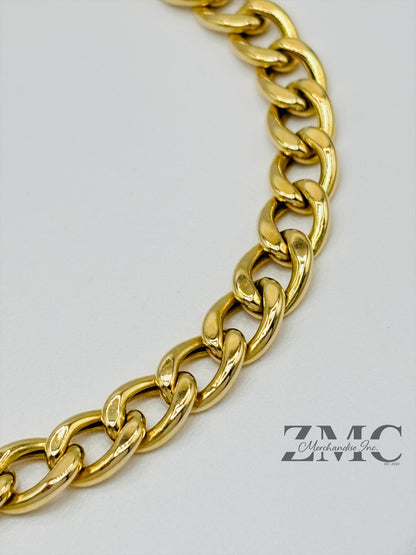 18K Gold Curb Bracelet