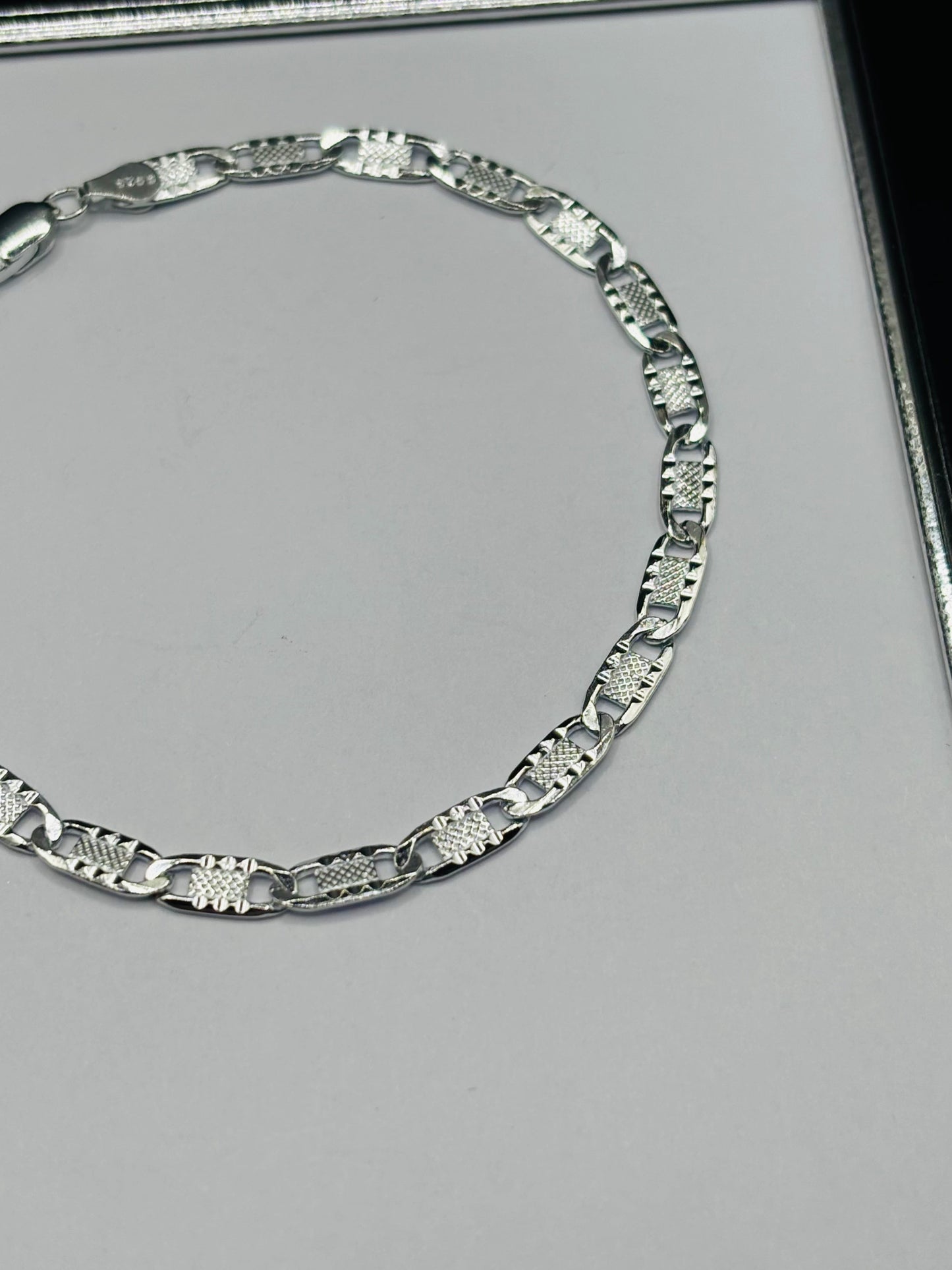 S925 Silver Anchor Bracelet