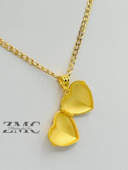 18K Gold Locket Necklace
