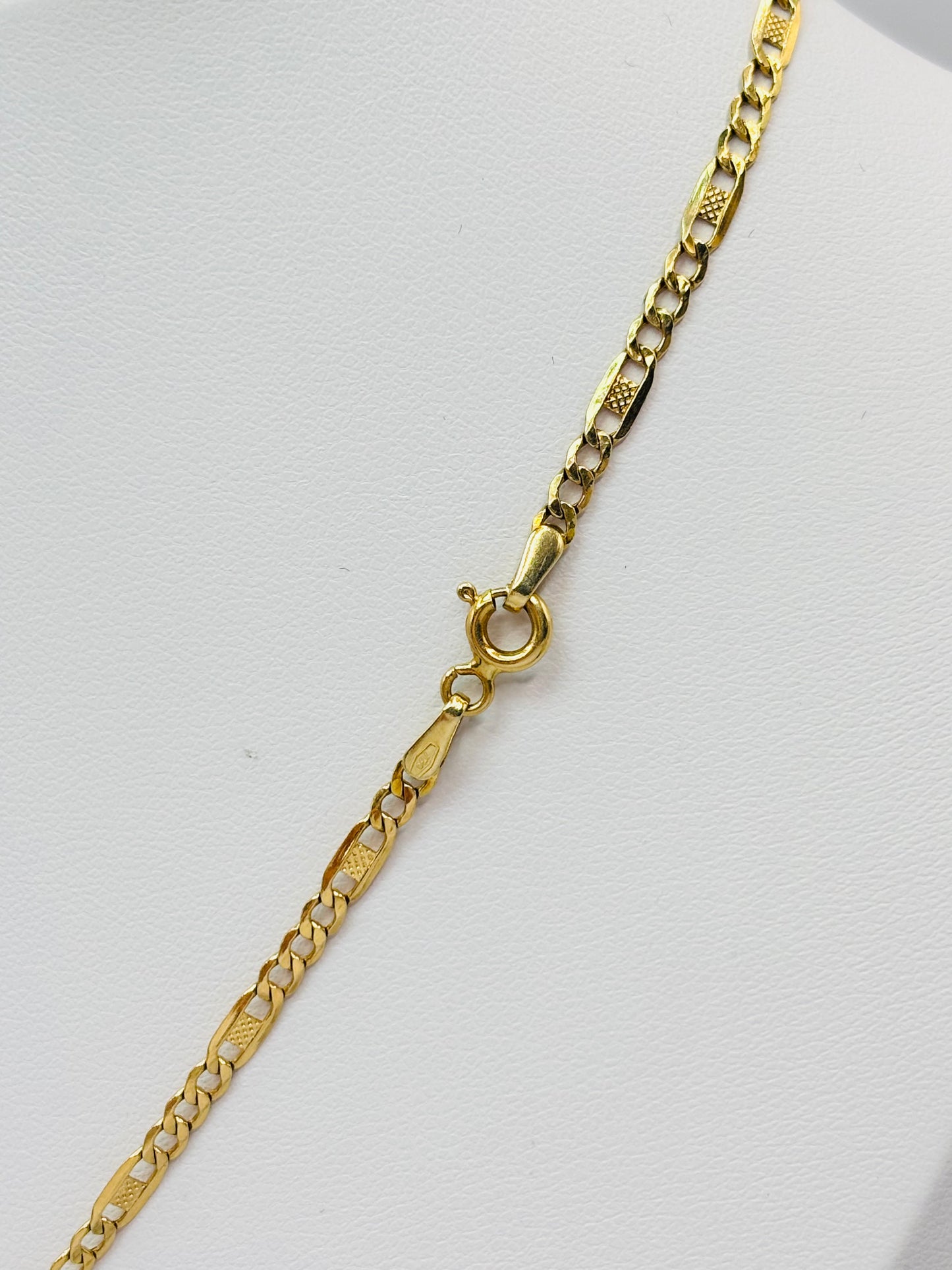 18K Gold Jesus Face Necklace