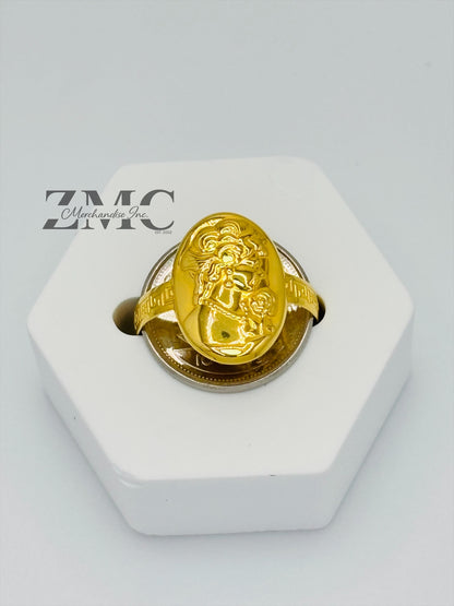 18K Gold Cameo Ring