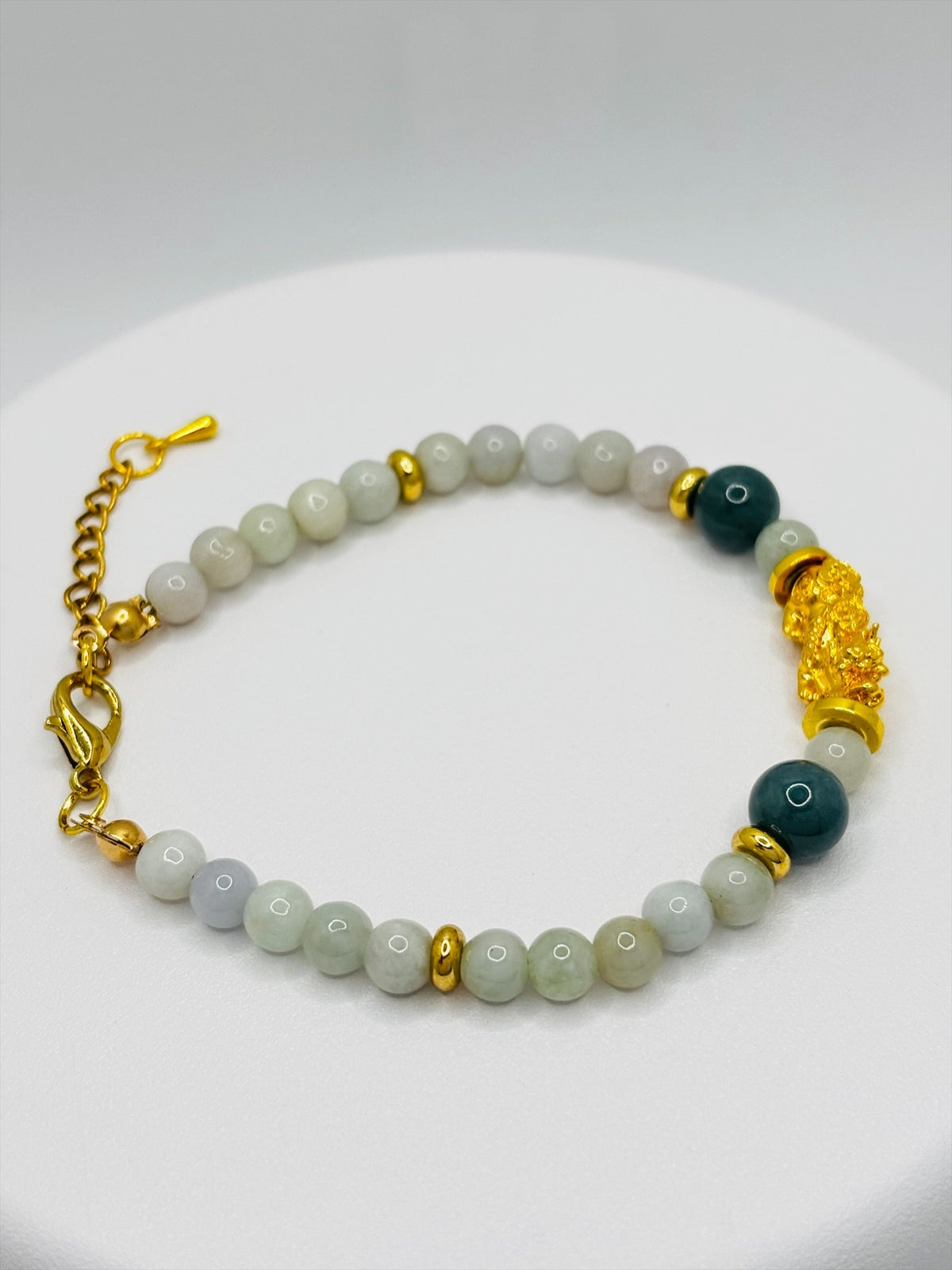 18K Gold Lucky Piyao/ Pi Xiu Jade Bracelet ( Hollow Empty Inside) MEDIUM PIYAO