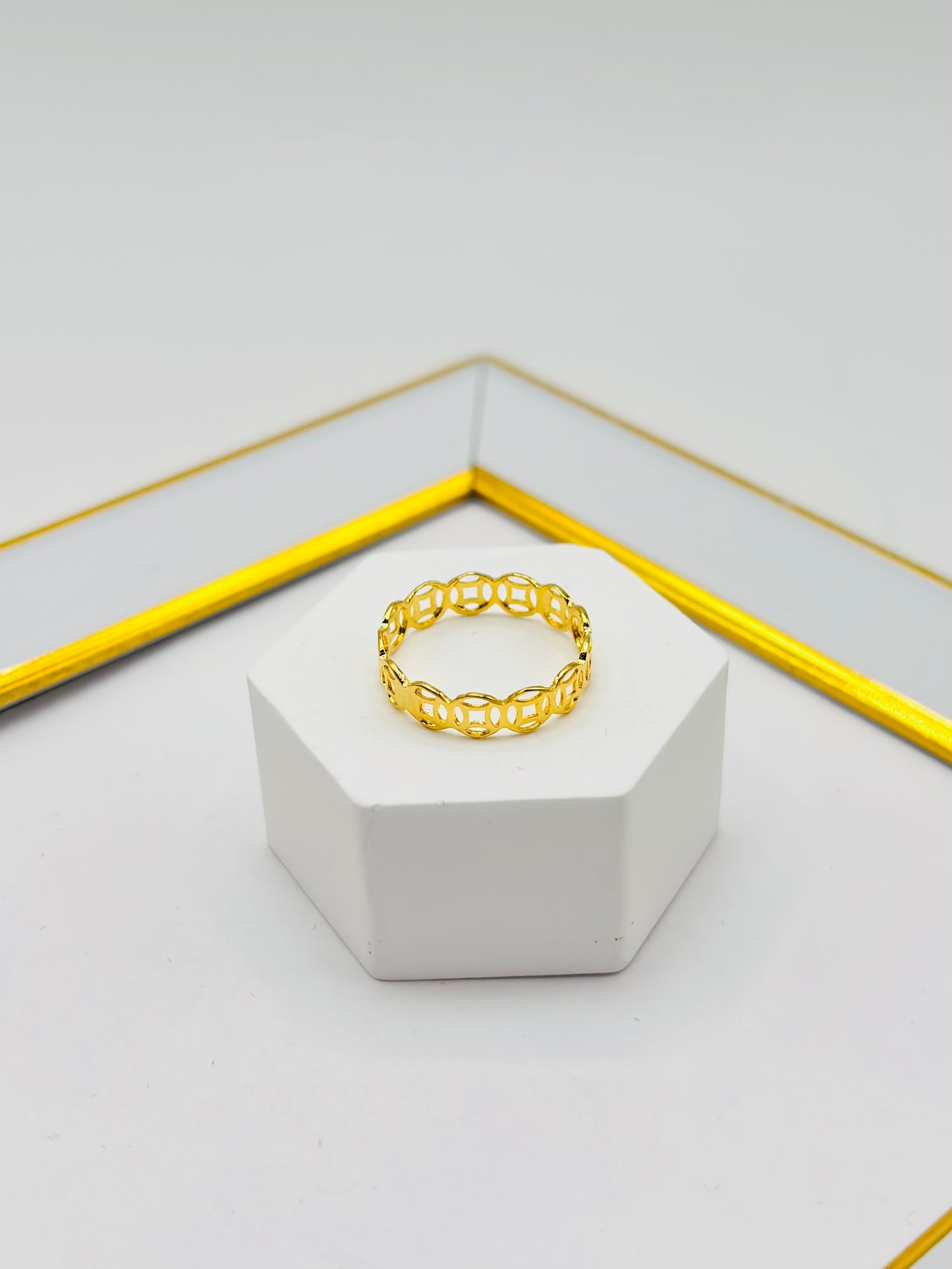 K18 Japan Money Catcher Ring