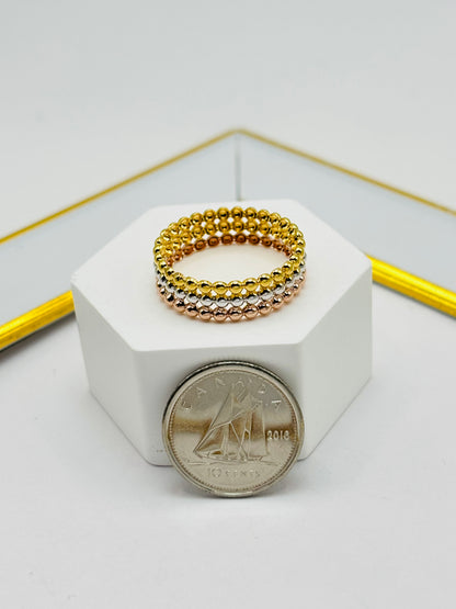 18K Gold Tri-Color Ring