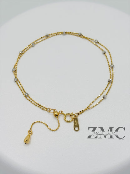 18K Gold Double Bracelet