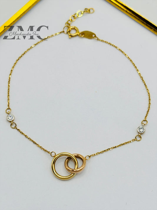 18K Gold Interlock Bracelet