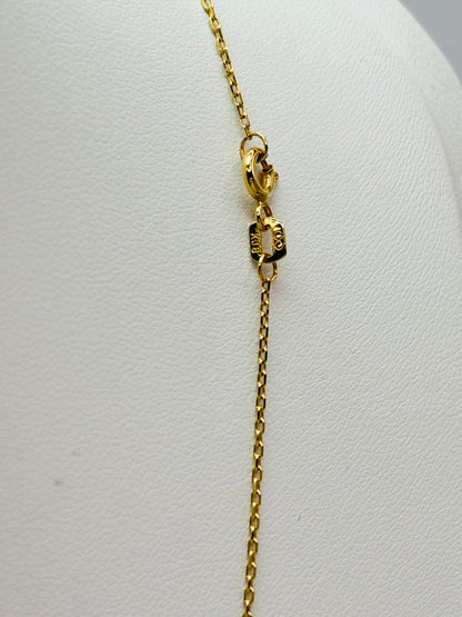 K18 Japan Gold Layered Attached Necklace