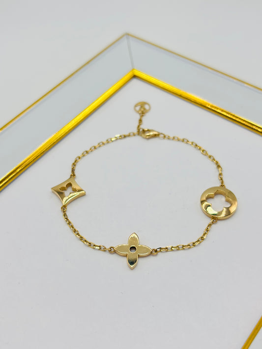 18K Gold Blossom Bracelet