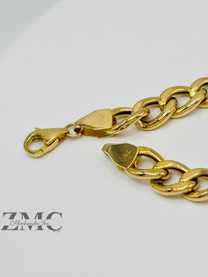 18K Gold Curb Bracelet