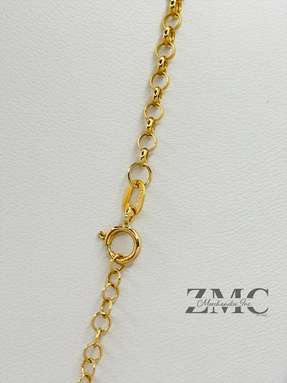 18K Gold Attached Heart Tauco Necklace