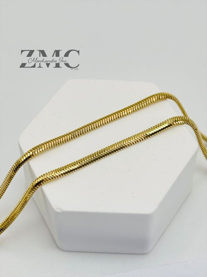 18K Gold Herringbone Chain