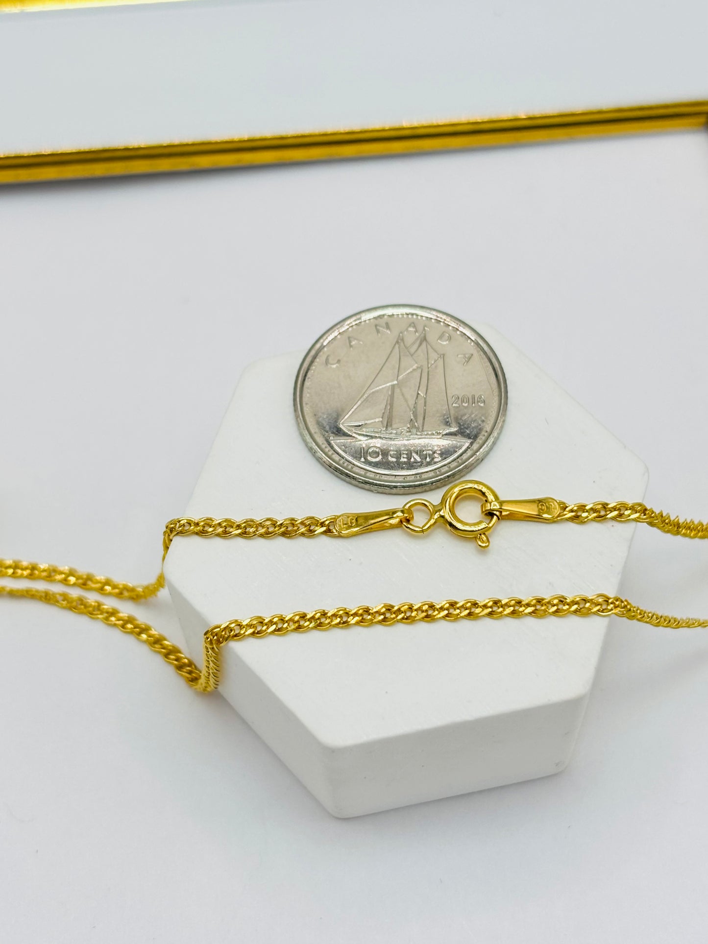 18K Gold Citrine Necklace