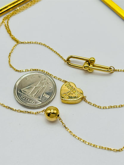 K18 Japan Gold 3 Layered Necklace
