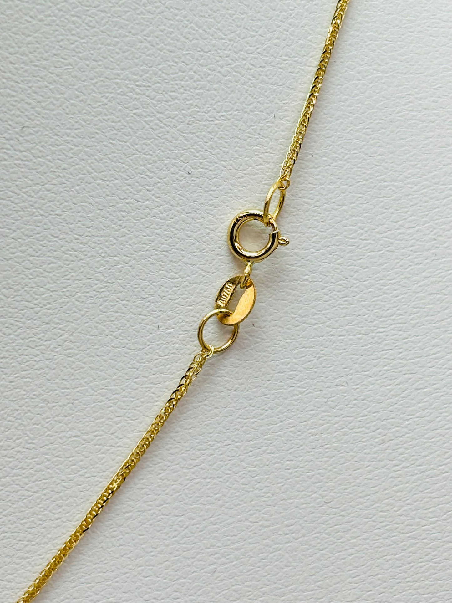 18K Gold Cat's Eye Ball Necklace