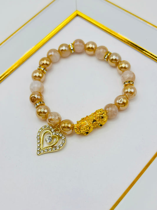 18K Gold  Lucky Piyao/ Pi Xiu Champagne  ( Hollow Empty Inside) Large Size