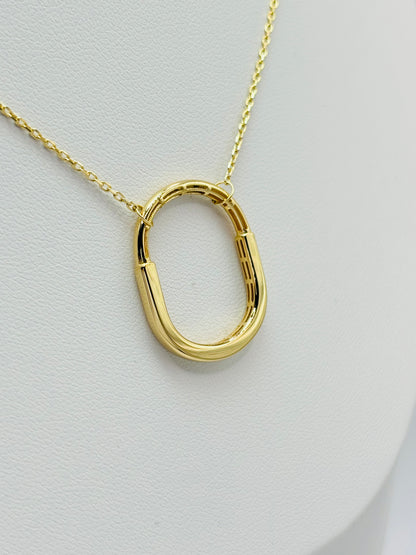 18K Gold Interlock Necklace