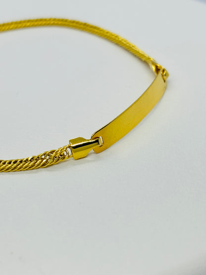 18K Gold Name Bracelet