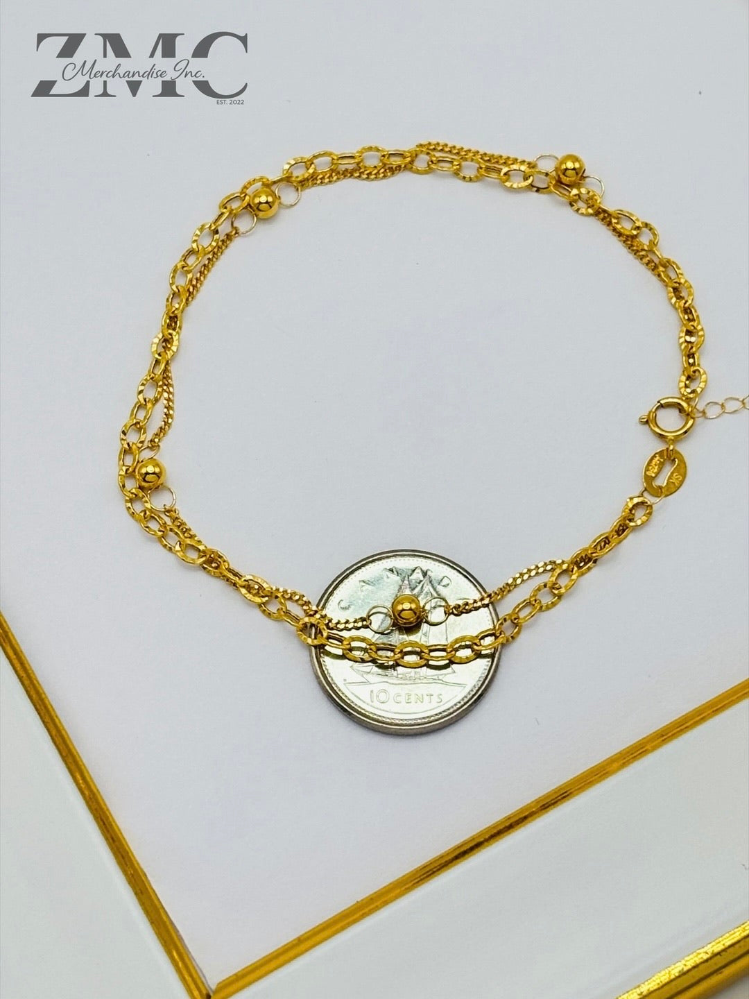 18K Gold Double Bracelet