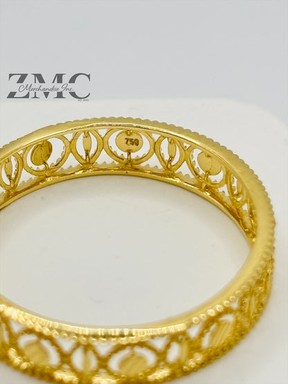 18K Gold Circle Ring