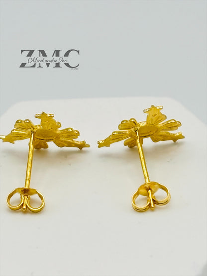 18K Gold 3 Star and Sun