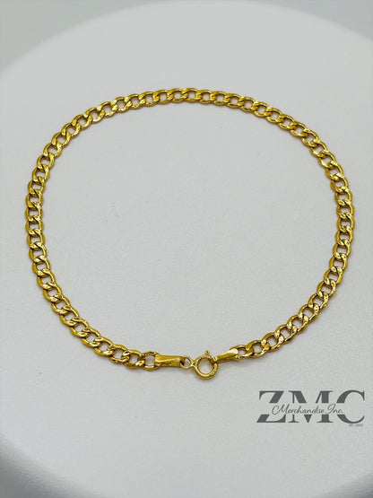18K Gold Cadena Bracelet 3.4 mm