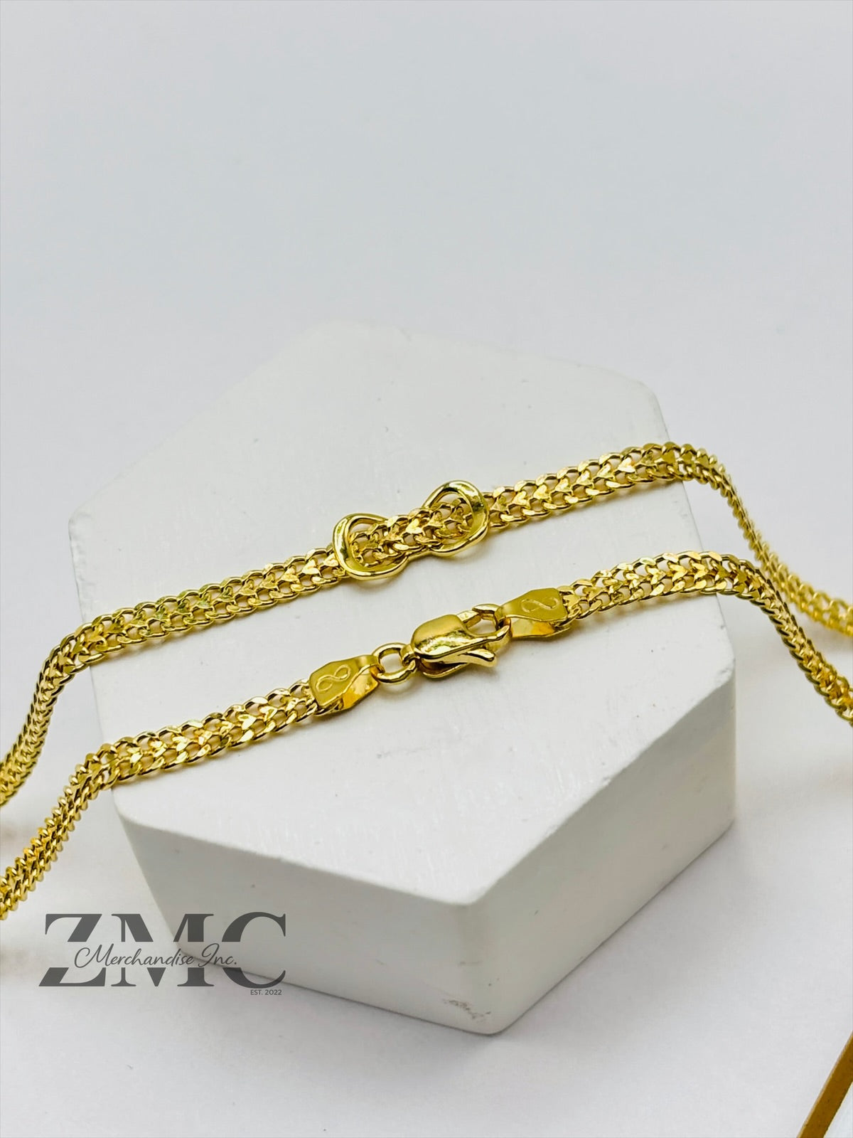 K18 Japan Gold Heartbizz with Infinite Chain/Necklace