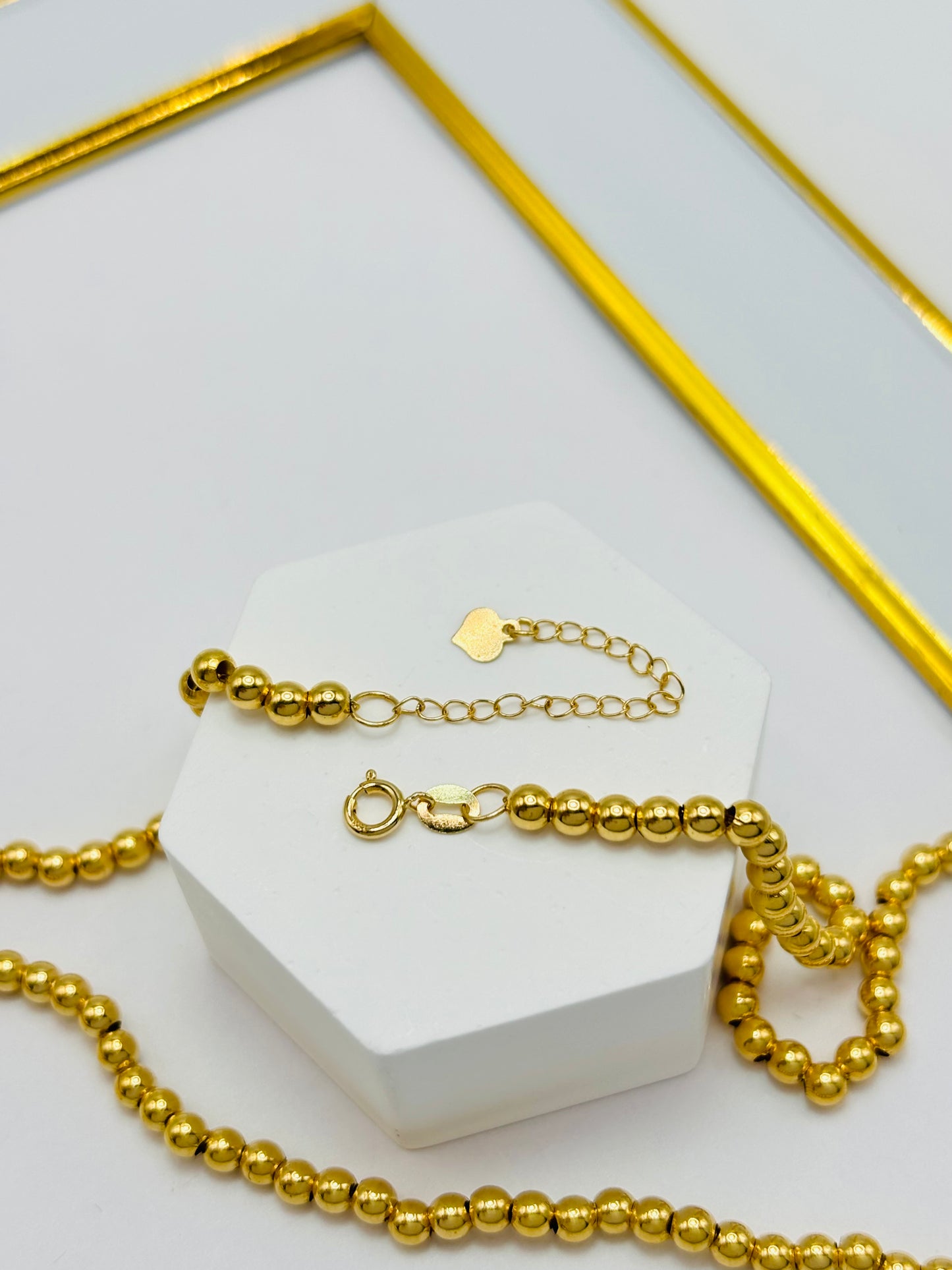 18K Gold Bubble Chain/Necklace