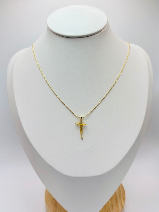 18K Gold Jesus Necklace